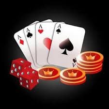 BandarQ card table interface on gacor108 slot platform with dealer and player hands visible